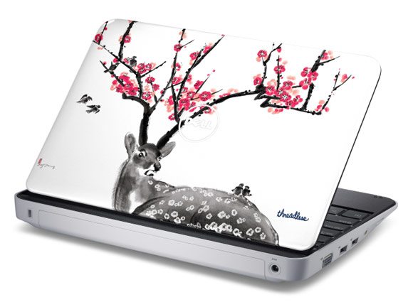charming laptop art 
