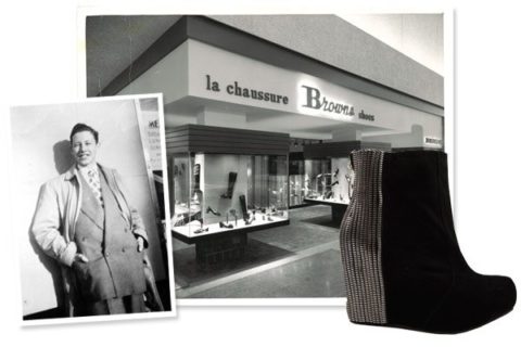 From left to right; Morton Brownstein in the 1950s, Browns store, 1968, Browns ID, Fall 2011.