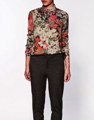 Daily steal Zara floral blouse