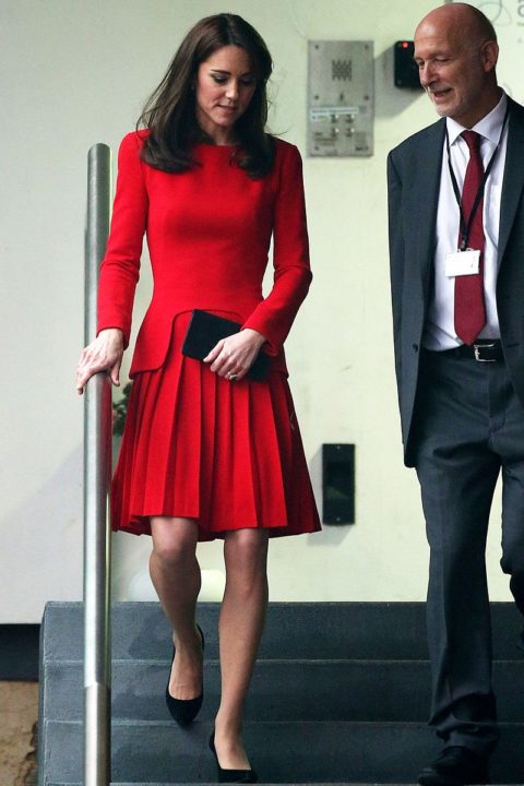 kate middleton anne freud centre christmas party alexander mcqueen