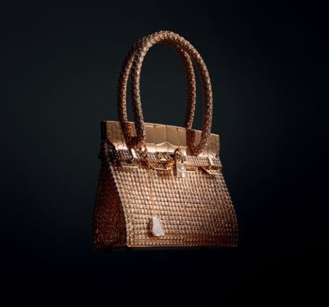 knotted handle gold and diamond birkin