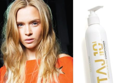 Photography: left, Acne backstage by Peter Stigter; conditioner by Erin Seaman