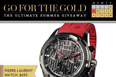 Go for the gold! Enter to win a $695 watch from Pierre Laurent!