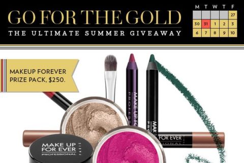 Go for the gold! Enter to win a waterproof prize pack from Make Up For Ever!