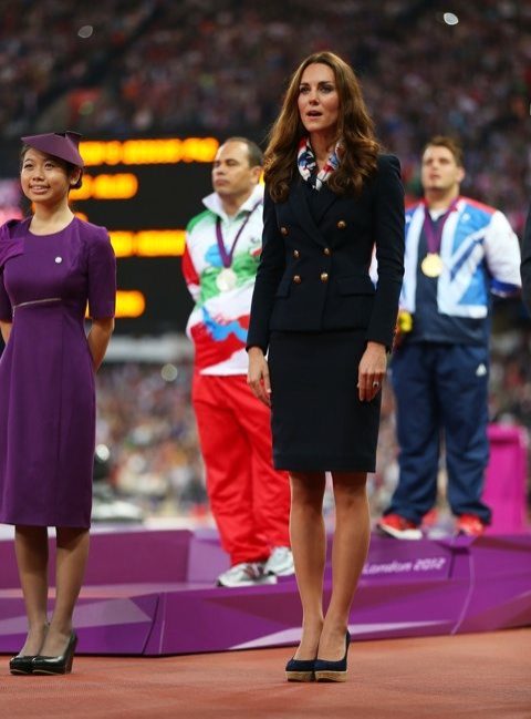 2012 London Paralympics - Day 4 - Athletics - Kate Middleton