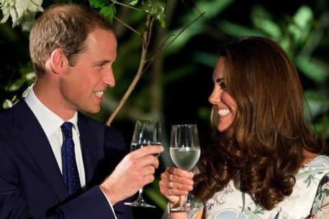 Kate Middleton Could Be Pregnant Drinks Water with Prince William in Singapore