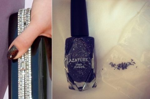 Kelly Osbourne 250000 nail polish black diamonds Azature