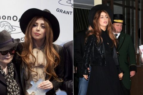 Lady Gaga wears Hedi Slimane Saint Laurent Spring 2013