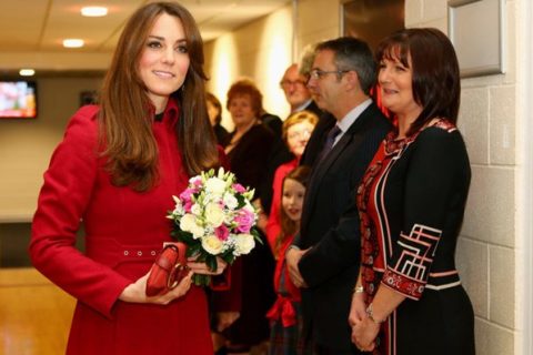 Kate Middleton attends the Wales vs New Zealand Rugby Match