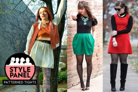The most beautiful tights: red-black ombre tights