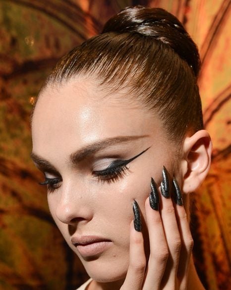 Greta Constantine Spring 2013 backstage beauty hair makeup nails