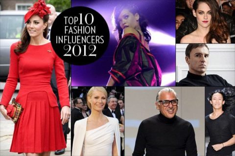 top 10 fashion influencers 2012