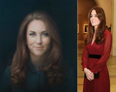 Catherine Duchess Cambridge first official portrait Whistles dress