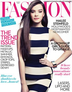 Fashion Magazine March 2013 Cover Hailee Steinfeld