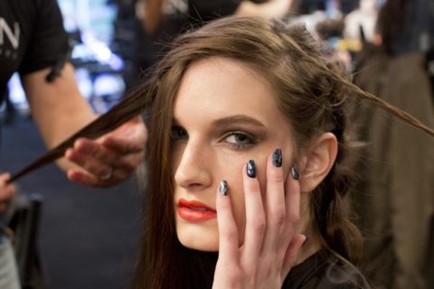 Chloe Comme Parris Fall 2013 backstage beauty