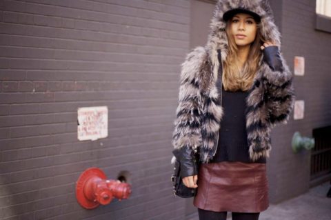 Fall 2013 Trends Fur Street Style New York Fashion Week Rumi Neely