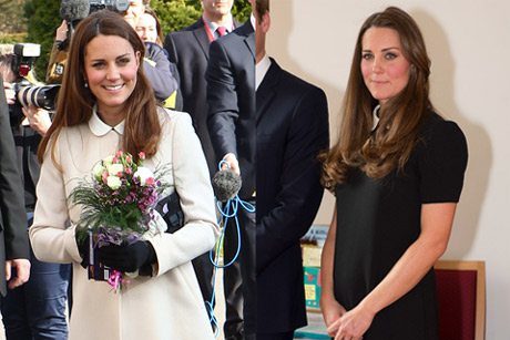 Kate Middleton baby bump Child Bereavement UK Visit