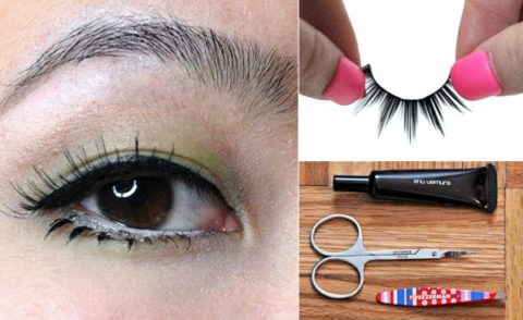 How to apply eyelashes - Emily