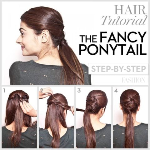Prom hair tutorial fancy ponytail