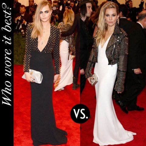 Cara Delevingne vs. Sienna Miller: Who wore Burberry best at the Met ...
