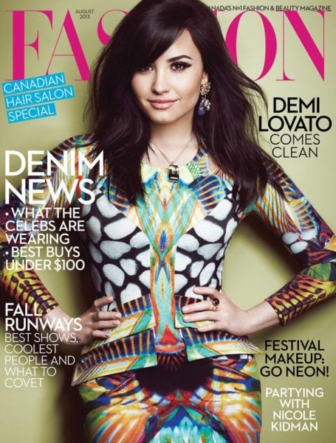 Fashion Magazine August 2013 Demi Lovato