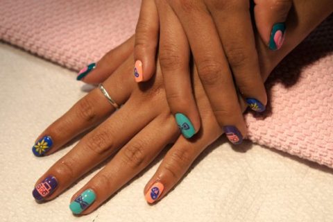 Little Mix nail art