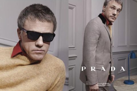 Prada Menswear Fall 2013 Ads Christoph Waltz