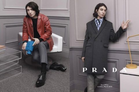 Prada Menswear Fall 2013 Ads Ezra Miller