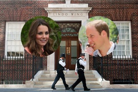 Kate Middleton in labour