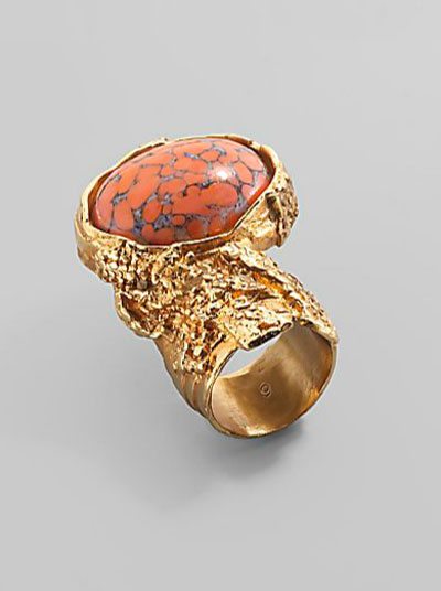 YSL Coral Arty Ring