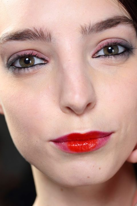 fall beauty 2013 trends red makeup Emporio Armani