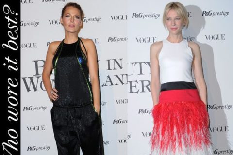Blake Lively Cate Blanchett Milan Fashion Week