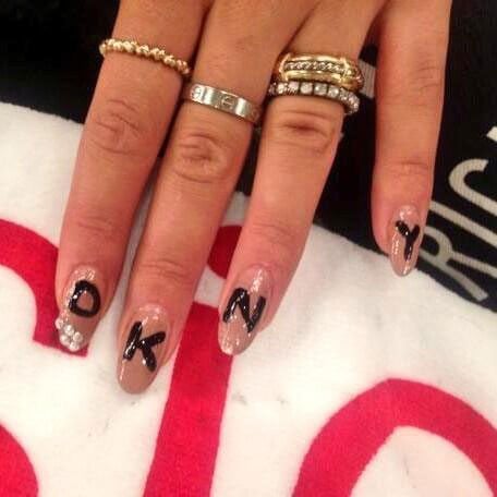 DKNY Rita Ora Spring 2014 nails
