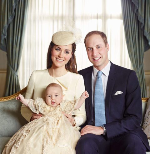 Kate Middleton Prince George christening official