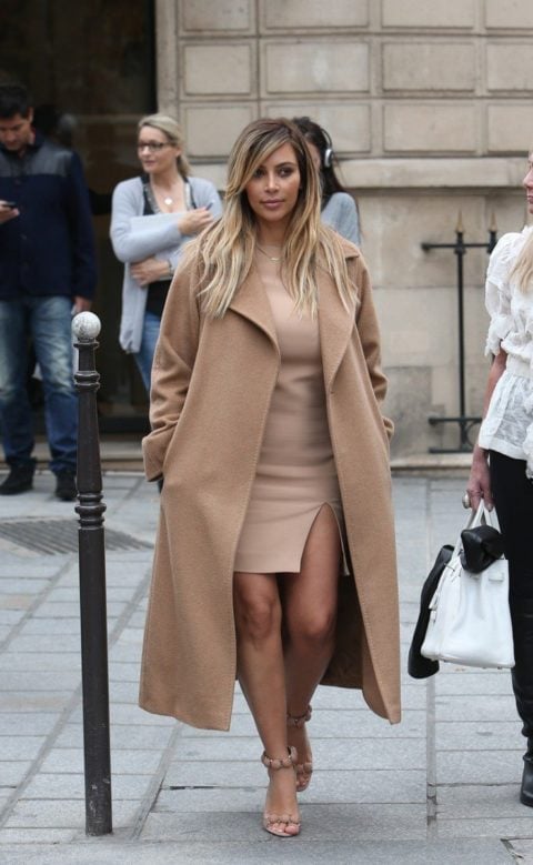 Kim Kardashian Max Mara Paris Fashion Week