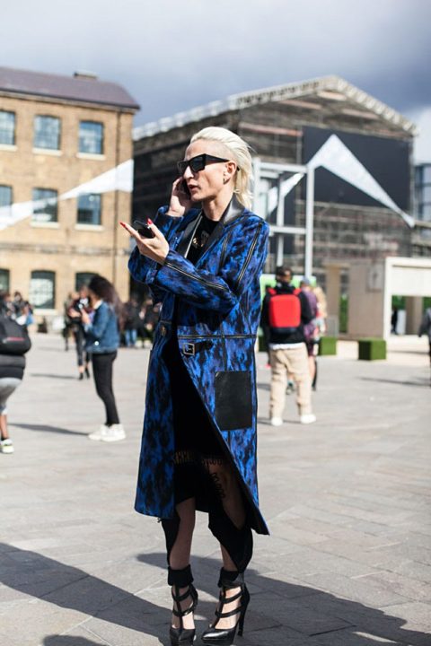 Spring 2014 Trends Blue Street Style London Fashion Week
