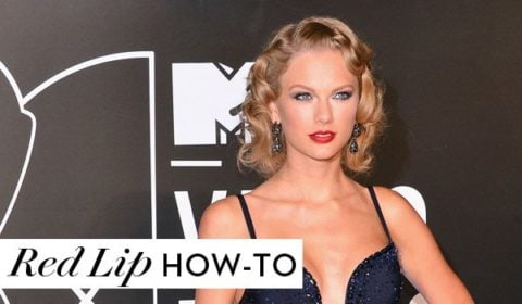Taylor Swift red lip how to