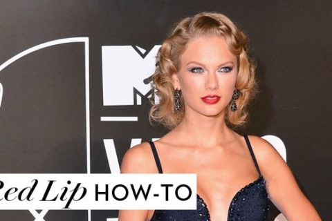 Taylor Swift red lip how to