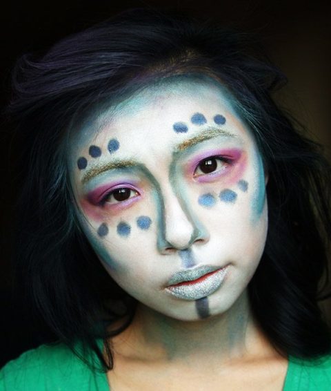 halloween makeup stephanie alien