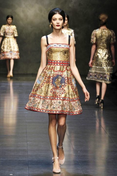 Icon worship: Examining the divine beauty look on Dolce & Gabbana's Fall  2013 runway - FASHION Magazine