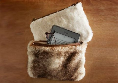 Christmas Gifts for Best Friend Faux Fur Pouch