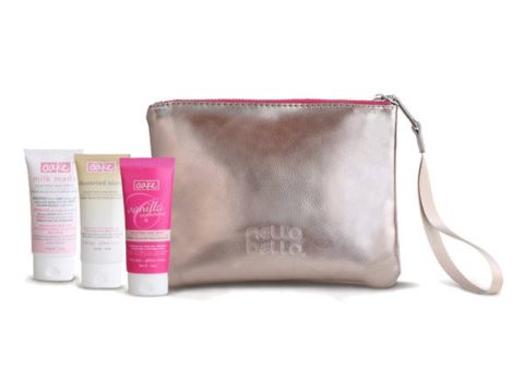 Christmas Gifts for Best Friend 'It's In The Bag' Nella Bella For Cake Beauty Metallic Wristlet & Hand Creme Trio