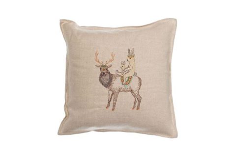 Christmas Hostess Gift Ideas Coral And Tusk Good Friends Pillow, Stag & Bunnies