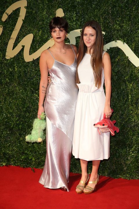 British Fashion Awards 2013 Pixie Geldoff and Ashley Williams