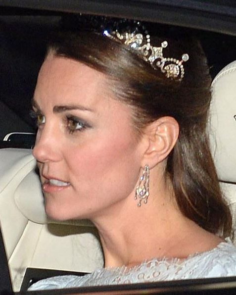 Kate Middleton wears tiara