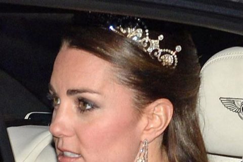 Kate Middleton wears tiara