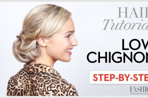 holiday hair low chignon tutorial
