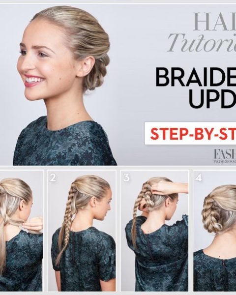 Braided updo tutorial: Learn how to do this sleek holiday hairstyle in 4  easy steps - FASHION Magazine