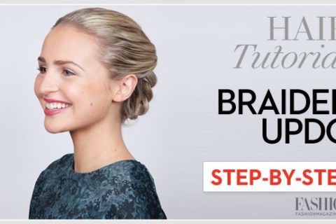 holiday hair tutorial braided updo