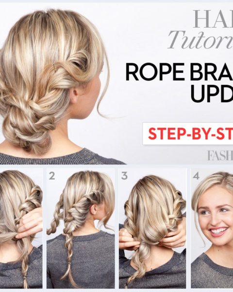 rope braid tutorial holiday hair